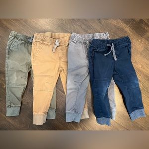 Cat & Jack 2T Toddler Boy Pull-On Pants - Lot of 4